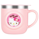 凯蒂猫（Hello Kitty）牛奶杯儿童水杯子带刻度316不锈钢宝宝喝牛奶家用带手柄冲泡奶粉学饮杯
