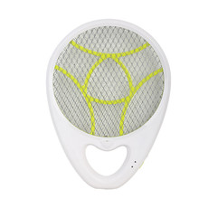 超人 手持充电式电蚊拍带照明灭蚊拍（白+绿） SI303