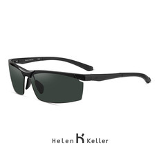 海伦凯勒男士潮户外运动太阳镜登山驾驶铝镁眼镜偏光墨镜H8872