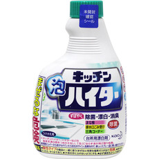 花王/KAO 厨房泡沫漂白剂除油污消臭除菌日本进口厨房餐具厨具清洁剂400ml替换装