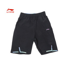 李宁/LI NING 跑步系列男大童反光速干透气运动短裤2021年夏季YKSR027
