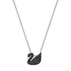 施华洛世奇(Swarovski) Iconic Swan 链坠 黑天鹅项链 小码 5347330