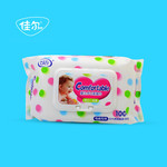 清洁带盖儿童婴儿湿巾100片*6 无香柔肤湿纸巾 宝宝抗菌滋润湿巾(新款）