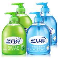 蓝月亮 洗手液500g*4瓶套装 芦荟抑菌2瓶+野菊花2瓶装 儿童可用 80000770