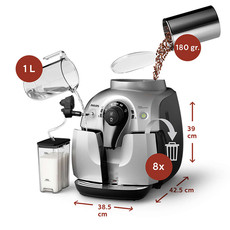 Philips/飞利浦 HD8652意式saeco喜客全自动浓缩现磨咖啡机全进口