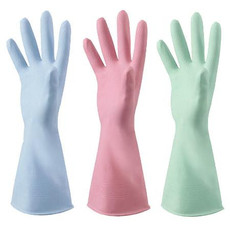 家务洗碗手套男女防水加厚耐用夏季厨房洗衣服橡胶薄款乳清洁手套